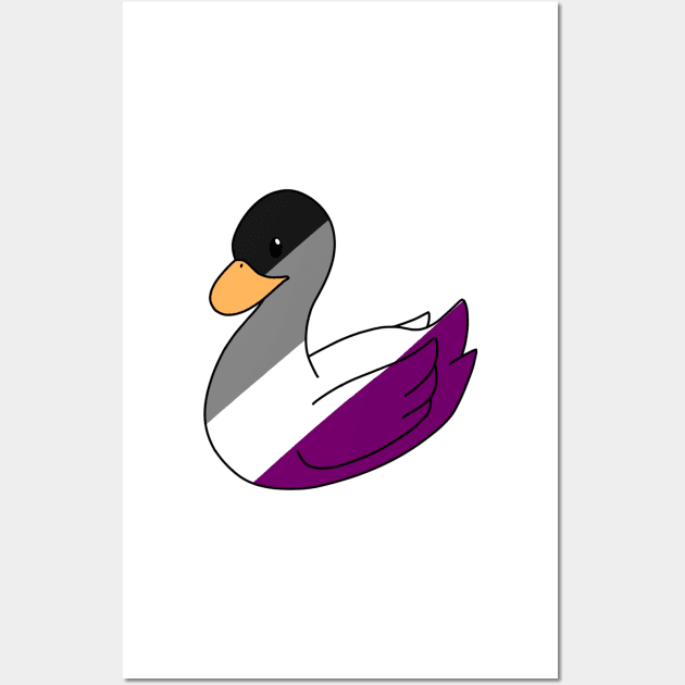 Asexual Duck Wall Art by ceolsonart